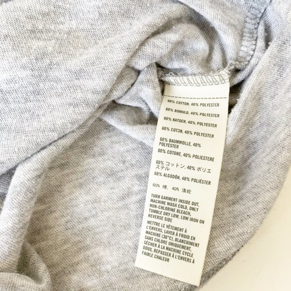 Hollister | Grey Short Sleeve Fitted Long T-Shirt - Picture 5 of 5